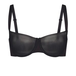 SKIMS “No Show” Unlined Balconette bra in Onyx, 32DD